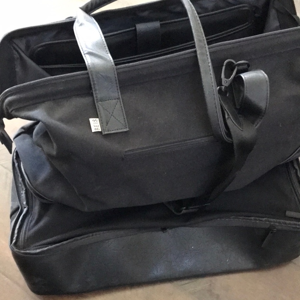 Béis travel tote weekender black